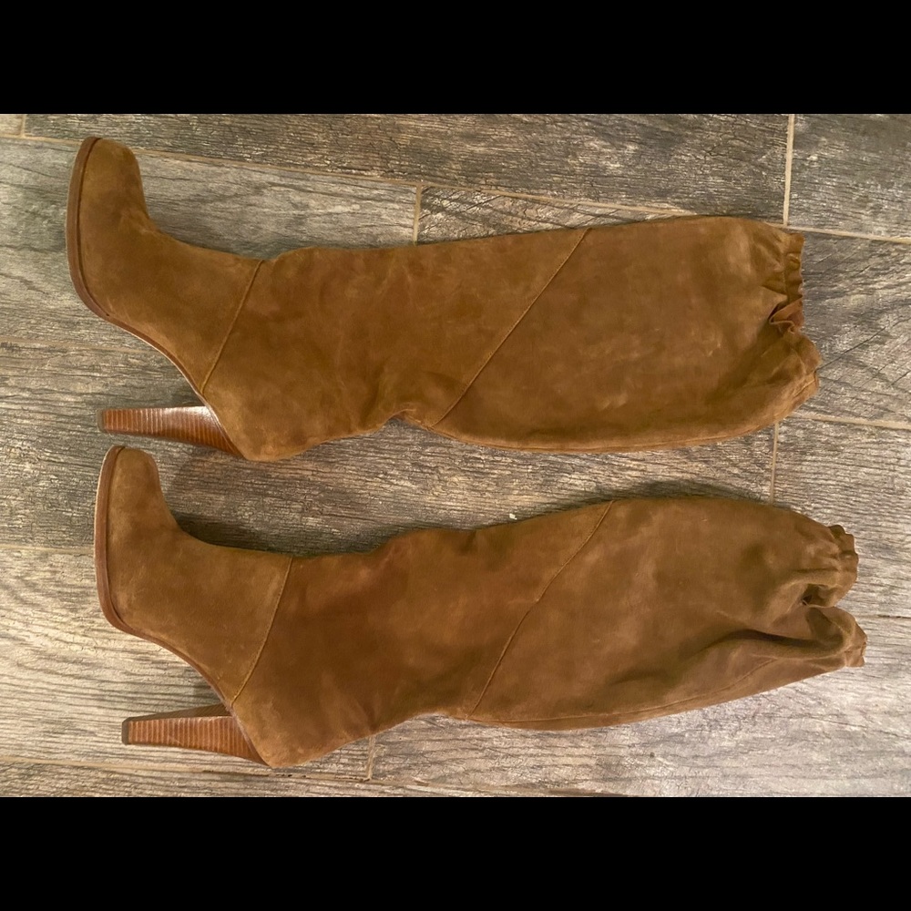Kors Michael Kors Tobacco Suede Boots 8